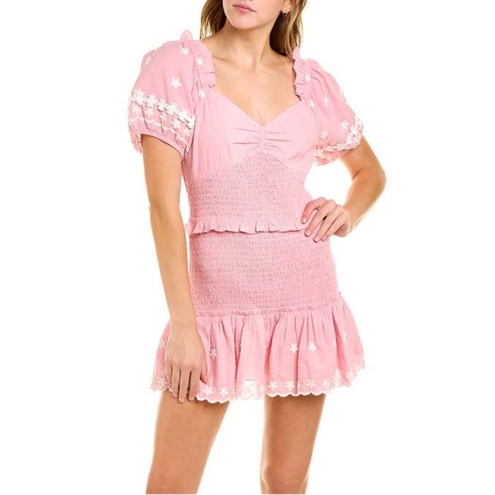 LOVESHACKFANCY Jarrah mini dress in a size small. New with Tags! NWT